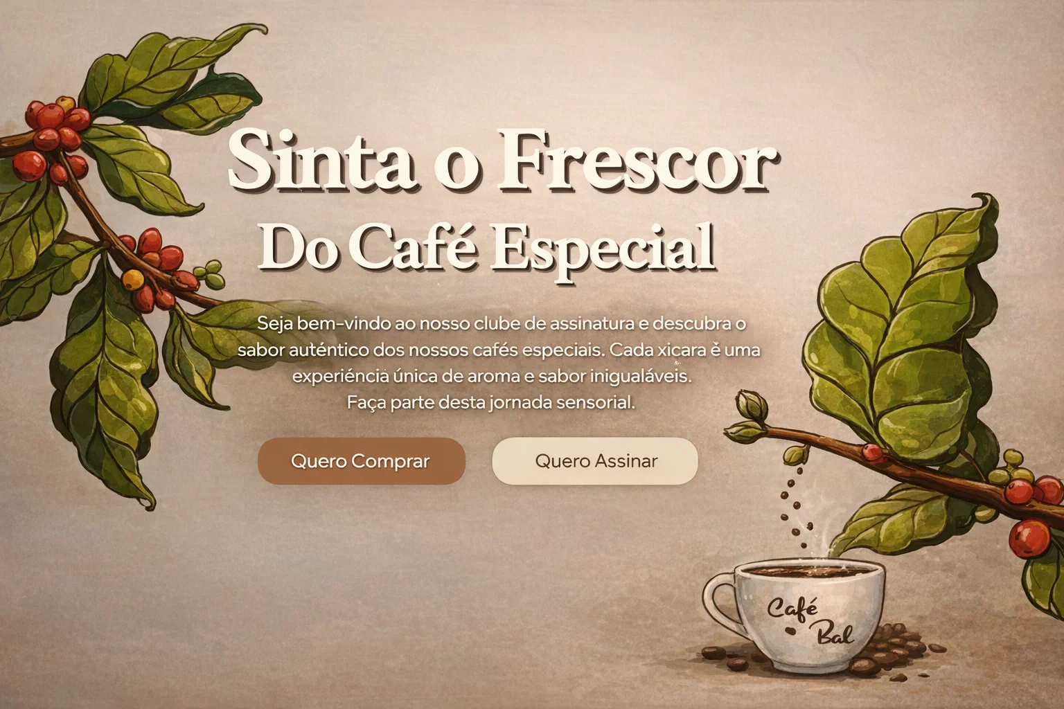 Imagem Link para o site café perê